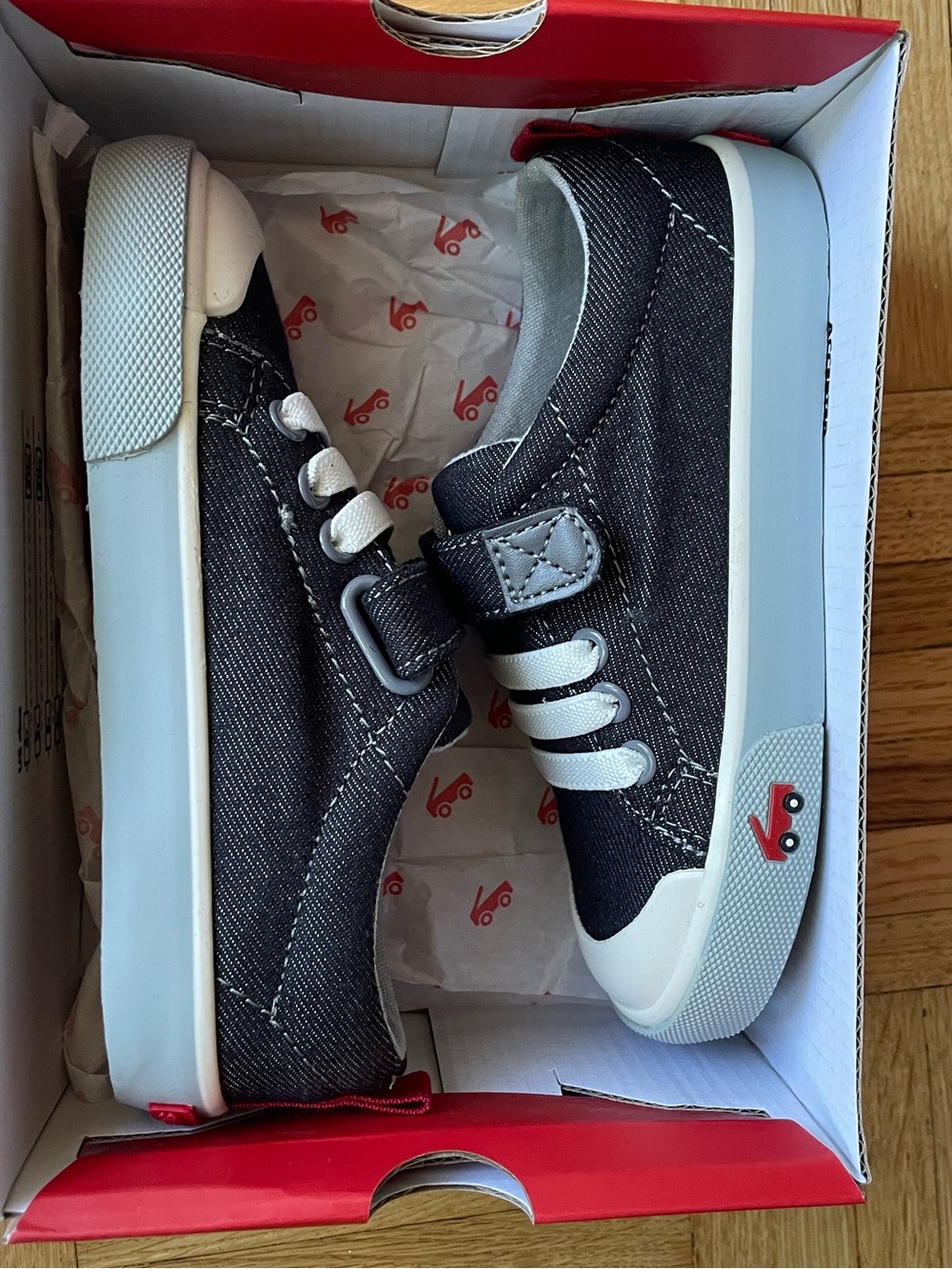 NIB See Kai Run Black Denim sneakers - Picture 2 of 8